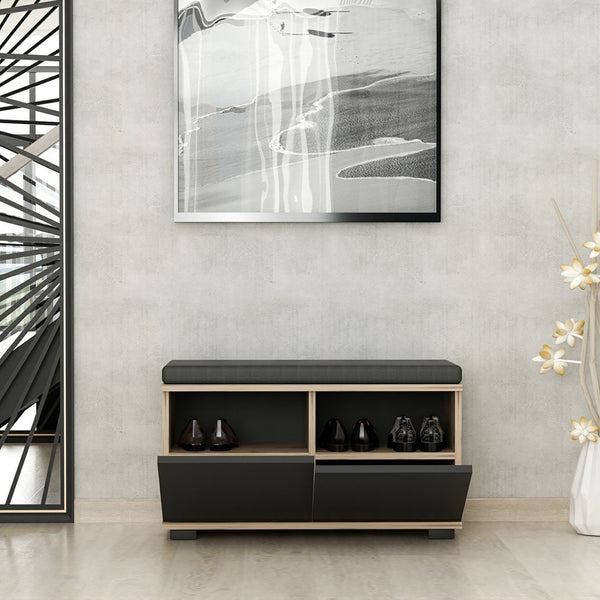 Cipőtartó pad Brande 42x80x35 cm különböző színekben [en.casa] 