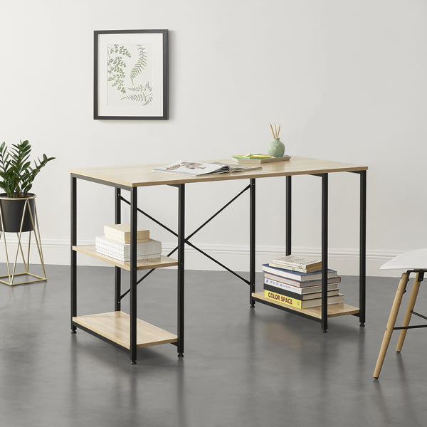 Íróasztal polcokkal Aarhus 75 x 120 x 60 cm több színben [en.casa]  