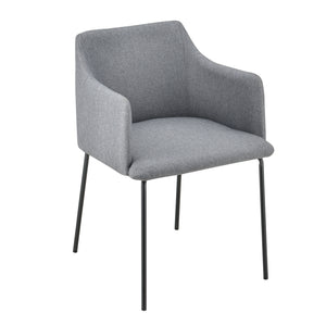 Fotel ABCS-3501 kárpitozott textil sötétszürke [en.casa]