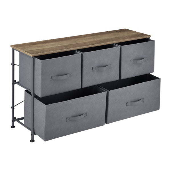 [pro.tec]® Fiókos komód, Fém/MDF