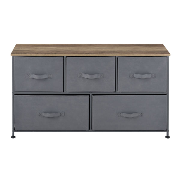 [pro.tec]® Fiókos komód, Fém/MDF