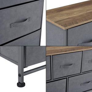 [pro.tec]® Fiókos komód, Fém/MDF