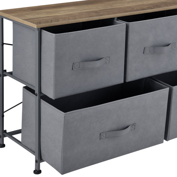 [pro.tec]® Fiókos komód, Fém/MDF
