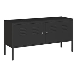 Háromajtós komód Pyhtää 118x40x60cm acél [en.casa]