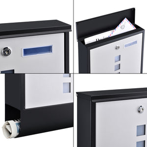 Postaláda Sanitz 33,5 x 30,5 x 9,6 cm 2 kulccsal több színben [en.casa]