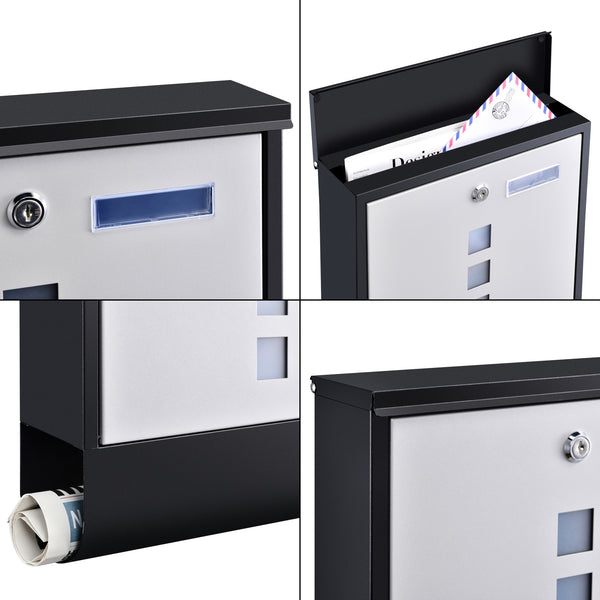 Postaláda Sanitz 33,5 x 30,5 x 9,6 cm 2 kulccsal több színben [en.casa]