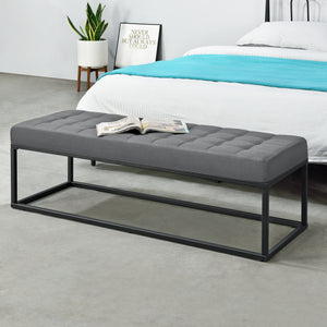 Salta kárpitozott pad fém 120x40x38 cm különböző színekben [pro.tec] - premiumXL