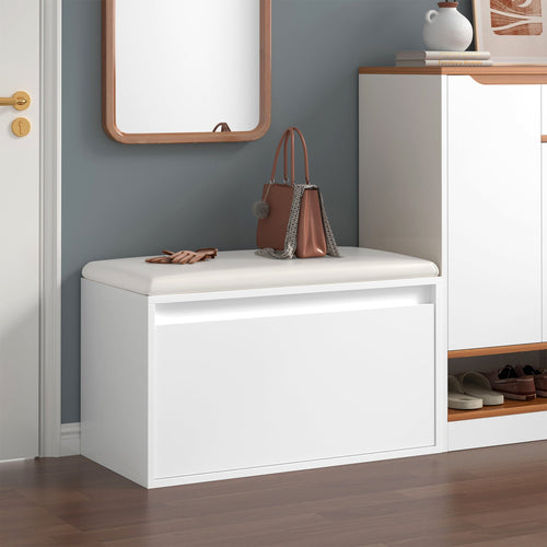 Cipőtároló pad fiókkal Degerfors 80x39x45 cm [en.casa]