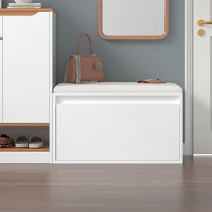 Cipőtároló pad fiókkal Degerfors 80x39x45 cm [en.casa]
