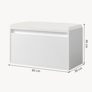 Cipőtároló pad fiókkal Degerfors 80x39x45 cm [en.casa]