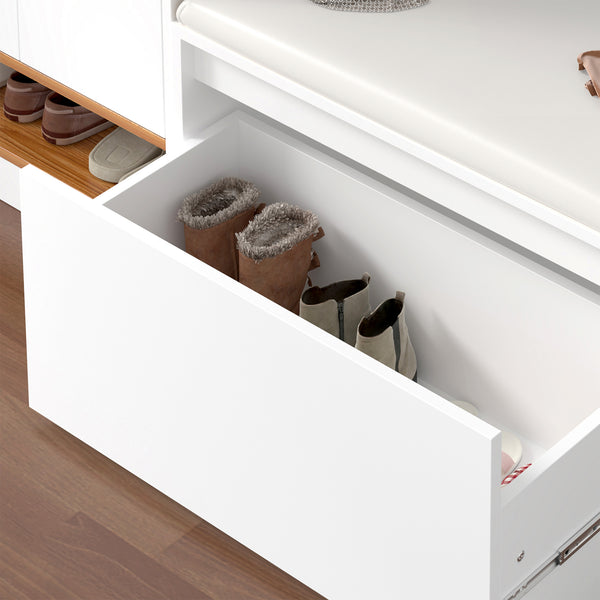 Cipőtároló pad fiókkal Degerfors 80x39x45 cm [en.casa]