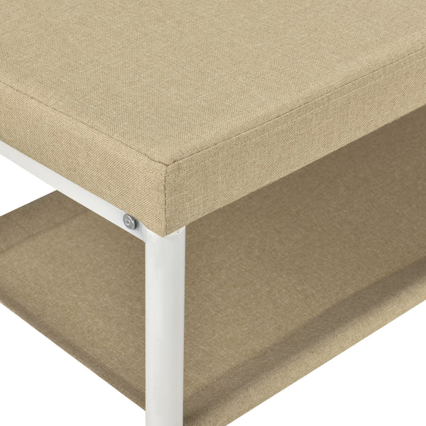 [pro.tec]® Cipőtartó pad, 42 cm, Bézs