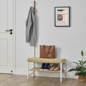 [pro.tec]® Cipőtartó pad, 42 cm, Bézs