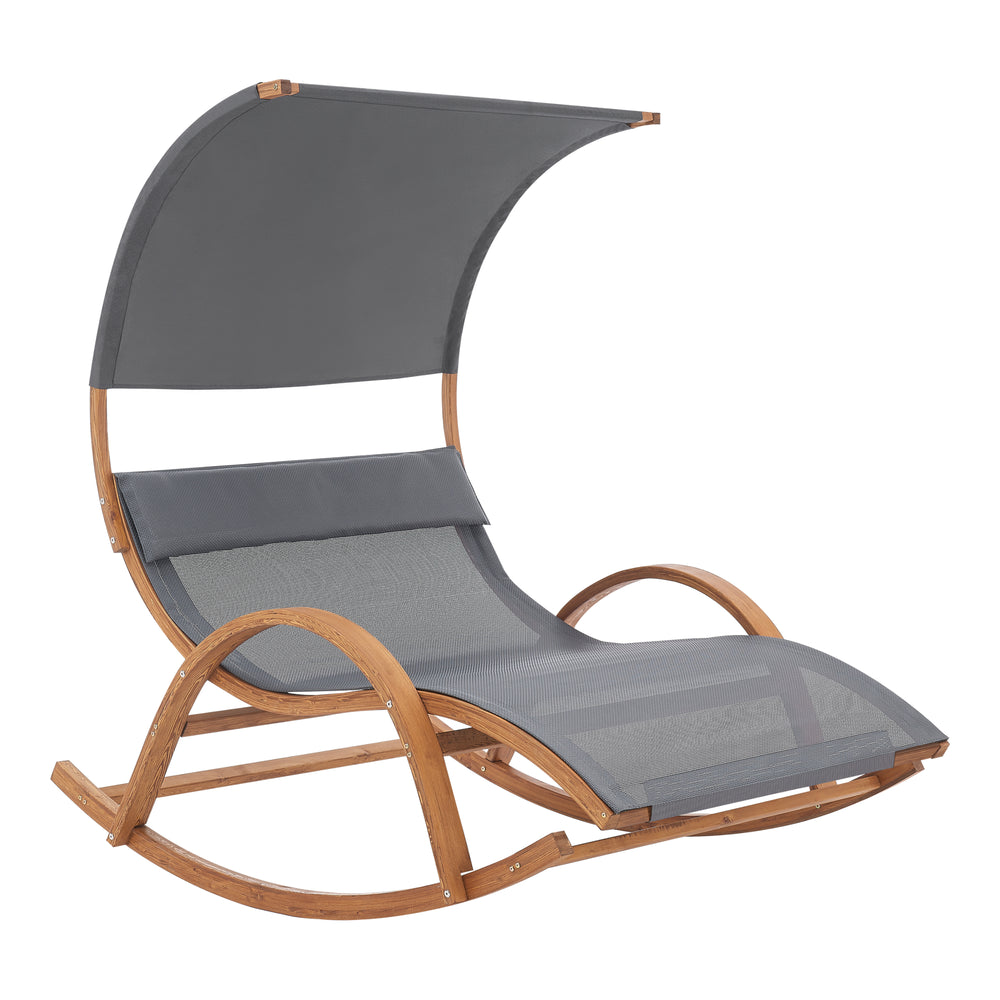 Hintaszék Kasos 181x135x190cm sötétszürke [en.casa] - premiumXL