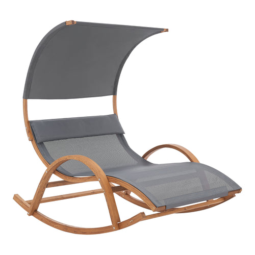 Hintaszék Kasos 181x135x190cm sötétszürke [en.casa] - premiumXL