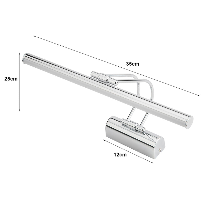 Méretrajz Hartlepool fali lámpa 32 LED-es fém lámpával [lux.pro]