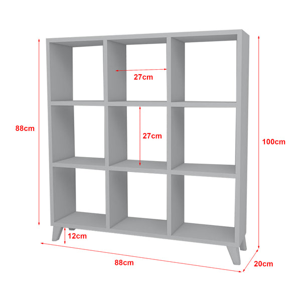 Könyvespolc Svedala 88x88x20 cm több szinben [en.casa] 