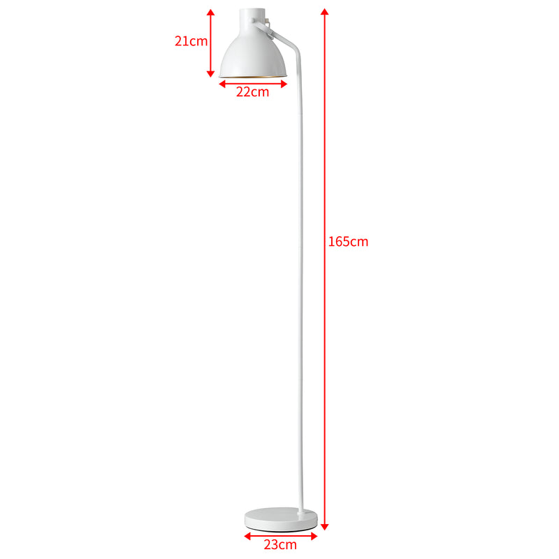 Méretrajz Állólámpa Belfast fém fehér vagy fekete 165 cm [lux.pro] 