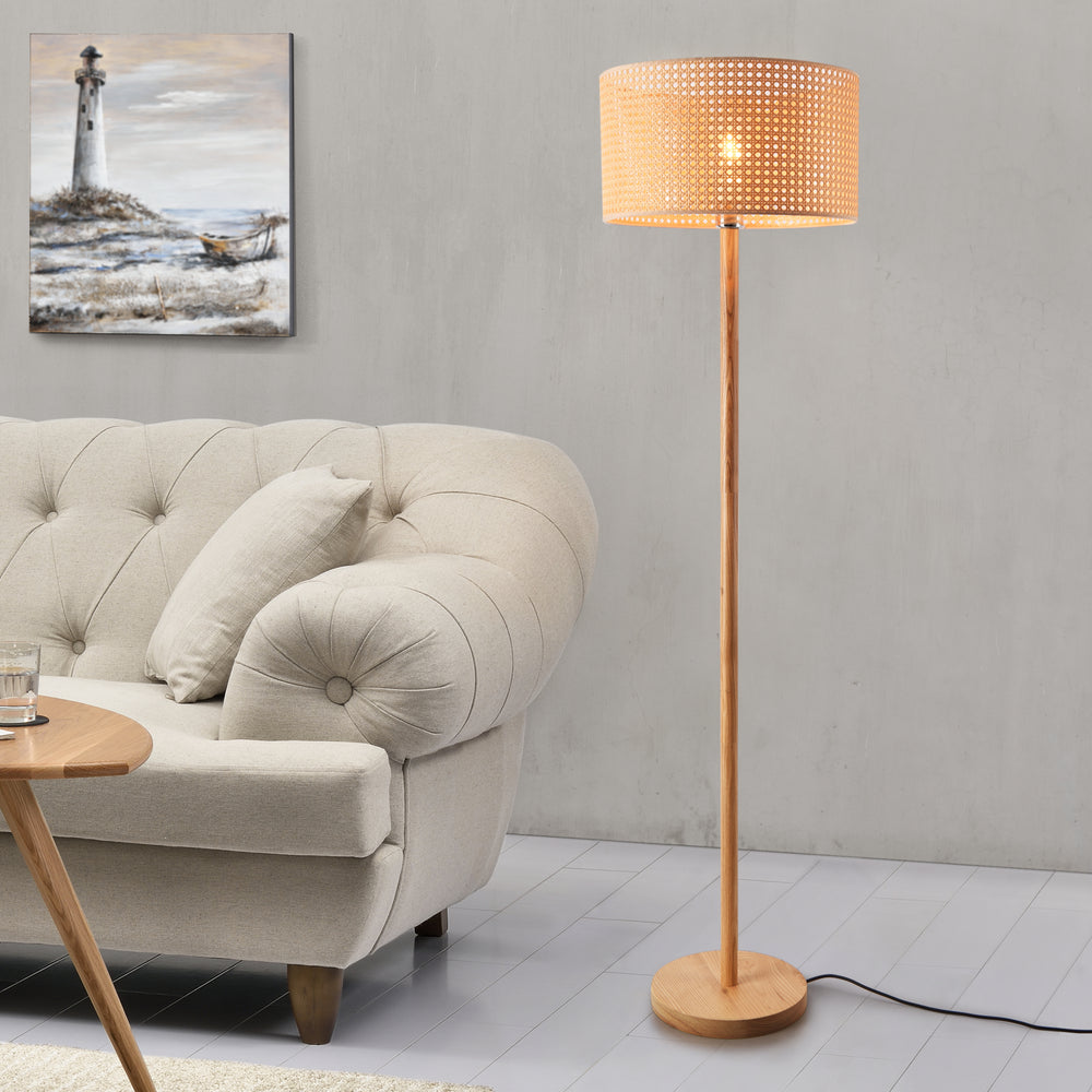 Állólámpa Rochdale E27 sárgásbarna [lux.pro] - premiumXL