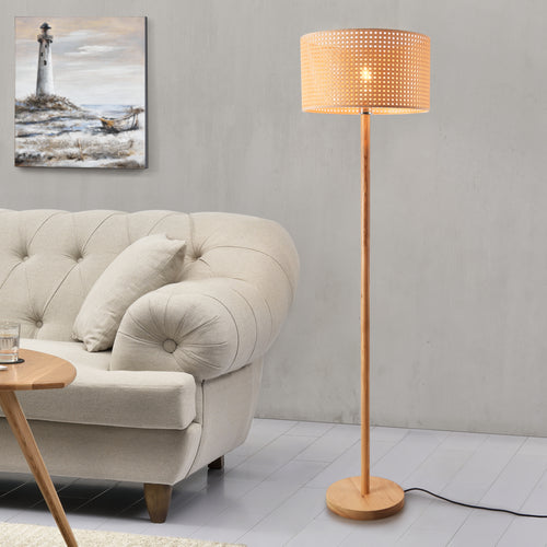 Állólámpa Rochdale E27 sárgásbarna [lux.pro] - premiumXL