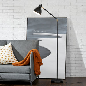 Állólámpa Stockport 139cm fekete/arany [lux.pro]