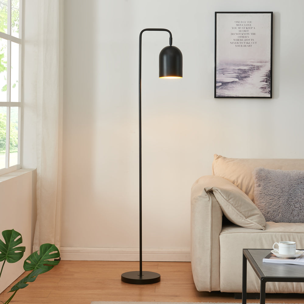 Barnard állólámpa fém 159 cm fekete [lux.pro] - premiumXL