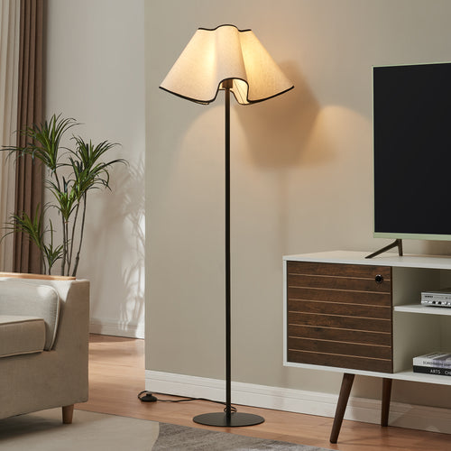 Állólámpa Ashton 153cm fekete/fehér [lux.pro] - premiumXL