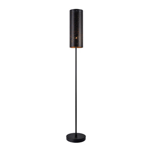 Állólámpa Beverley nappali megvilágítás design lámpa 142 x ø 20 cm fekete [lux.pro]® 