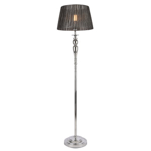 Állólámpa Lingen 151 cm E27 60W fém króm/szürke lux.pro - premiumXL