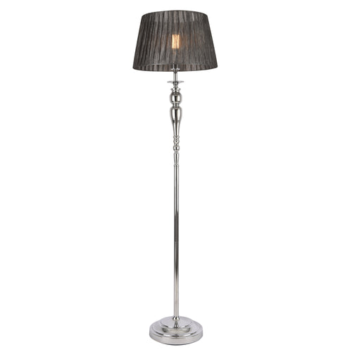 Állólámpa Lingen 151 cm E27 60W fém króm/szürke lux.pro - premiumXL