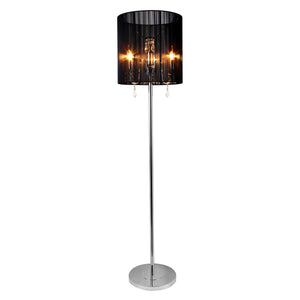 [lux.pro]® Állólámpa Monroe nappali megvilágítás design lámpa 167 x ø 40 cm fekete