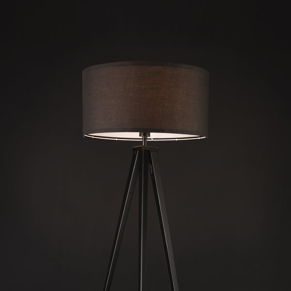 Állólámpa Faro 3-lábú lámpa padlólámpa E27 fém-textil 153 cm több színben [lux.pro]®