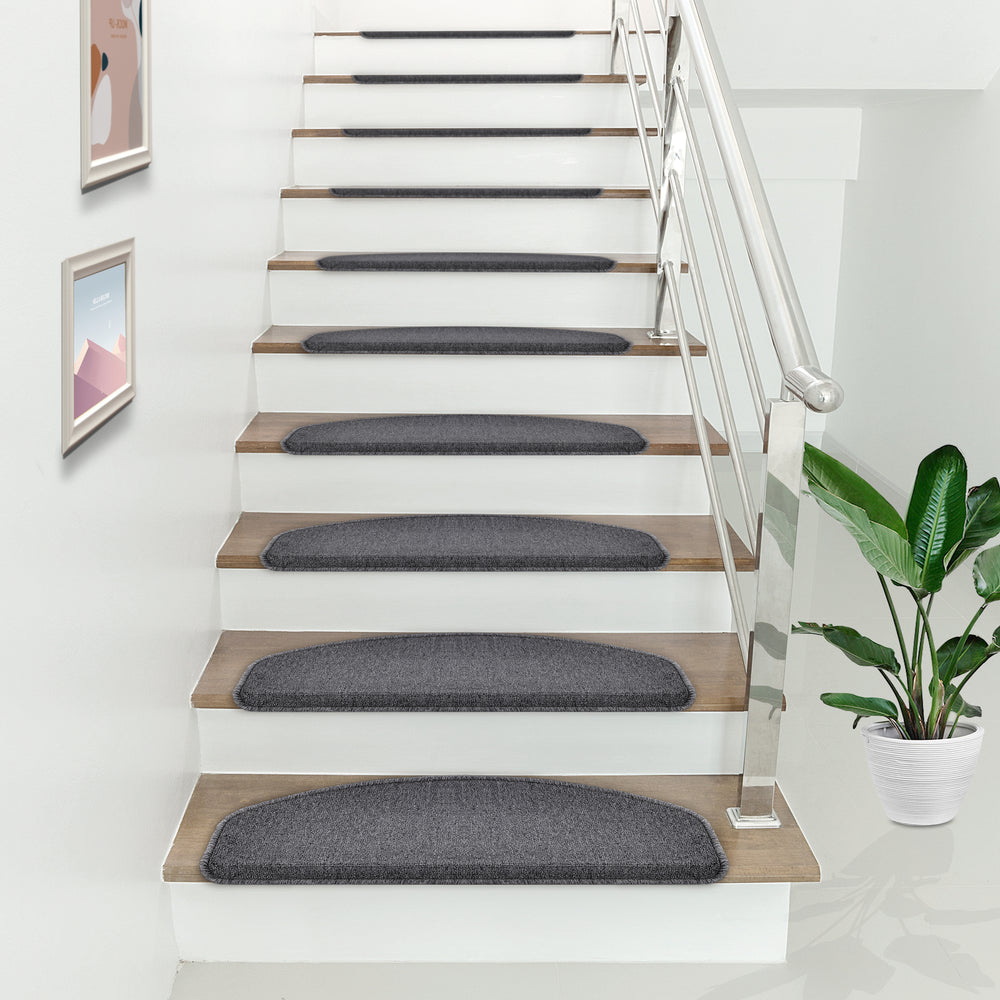 Lépcsőszőnyeg Halbrund 15-ös szett  65 x 24 + 4 cm több színben [en.casa] 