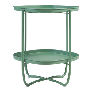 Kerti tálca-asztal Sandefjord acél [en.casa]