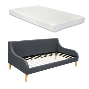 Heverő matraccal vagy matrac nélkül szürke [en.casa]