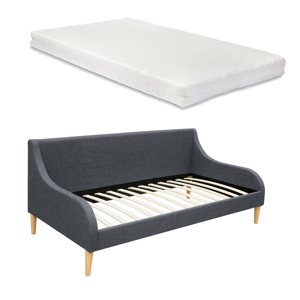 Heverő matraccal vagy matrac nélkül szürke [en.casa]