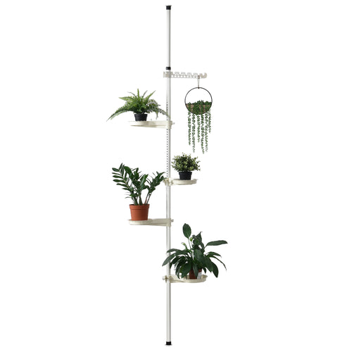 Növénytartó állvány 110 - 305 cm teleszkópos virágtartó [en.casa] - premiumXL