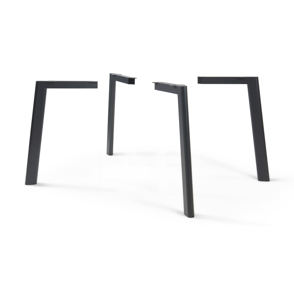 Asztallábak Hostang 4 db-os készlet 50x8x71 cm fekete [en.casa] - premiumXL