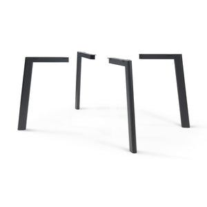 Asztallábak Hostang 4 db-os készlet 50x8x71 cm fekete [en.casa] - premiumXL
