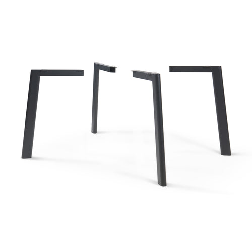 Asztallábak Hostang 4 db-os készlet 50x8x71 cm fekete [en.casa] - premiumXL