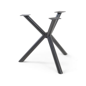 Asztalláb Viserinna acél 94,5x94,5x73 cm fekete [en.casa] - premiumXL