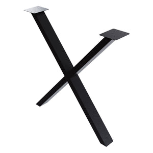 Asztalláb 2-es szettben Høng acél porszórt több méretben [en.casa] 