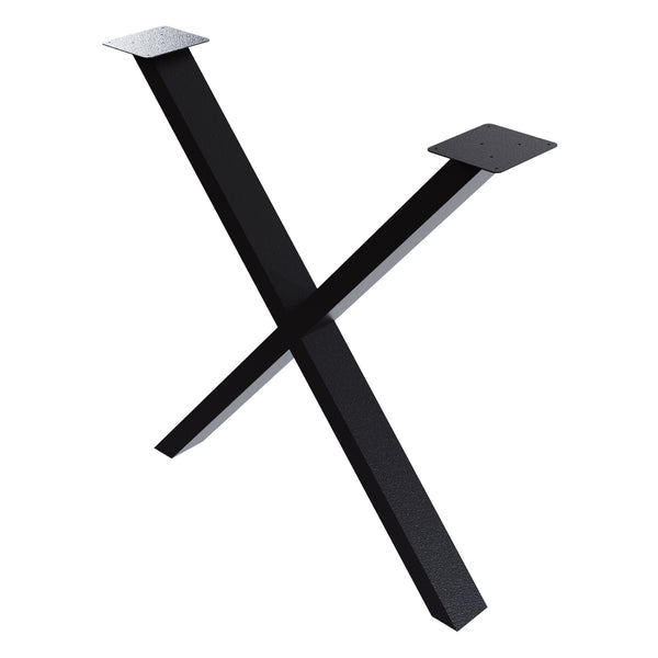 Asztalláb 2-es szettben Høng acél porszórt több méretben [en.casa] 