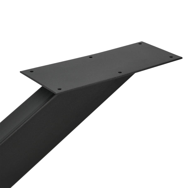 Asztalláb Oberau acél fekete különböző méretekben [en.casa]