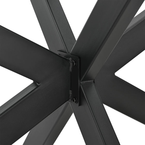 Asztalláb Oberau acél fekete különböző méretekben [en.casa]