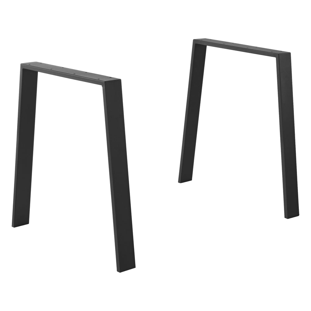 Asztalláb Kraftisried 2 db-os készlet 55/70x72cm acél fekete [en.casa] - premiumXL