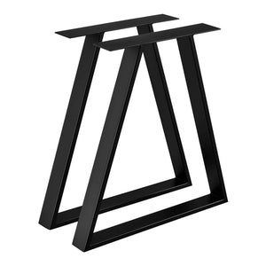 Lyngby asztalláb 2 db acél 72x55cm fekete [en.casa]