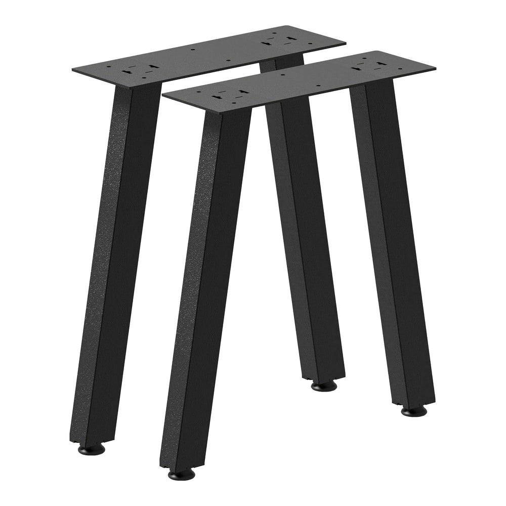 Mariager asztalláb 2 db-os készlet acél 40x37,5 cm fekete [en.casa] - premiumXL