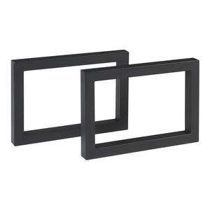 Asztalláb 2 db-os készlet Lunderskov 35x50cm fekete [en.casa] - premiumXL