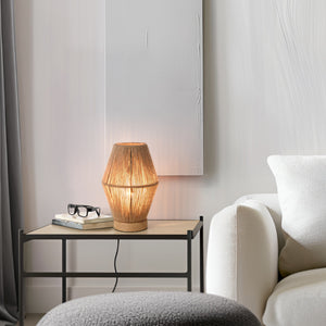 Arundel asztali lámpa 1xE27 fa hatás/natúr [lux.pro] - premiumXL